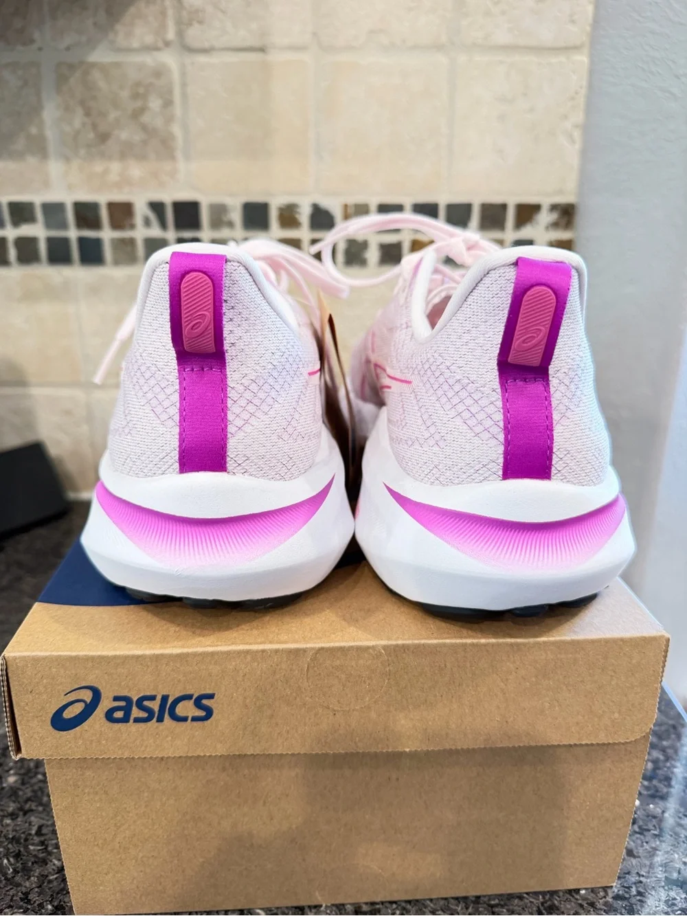 New ASICS GT-2000 13 Pale Pink with Bold Magenta Women's Athletic Running Shoes